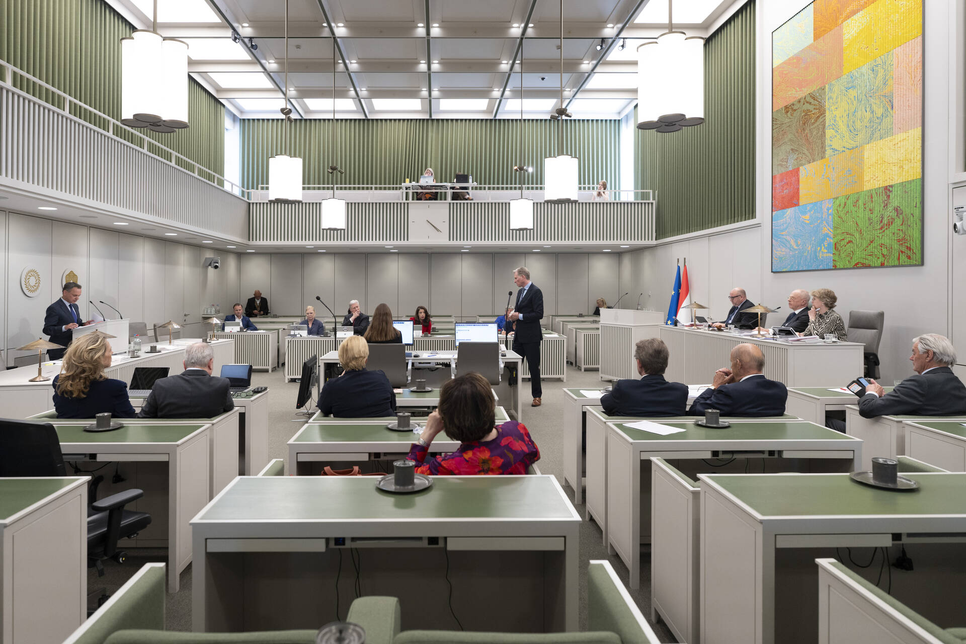 De plenaire zaal tijdens het debat