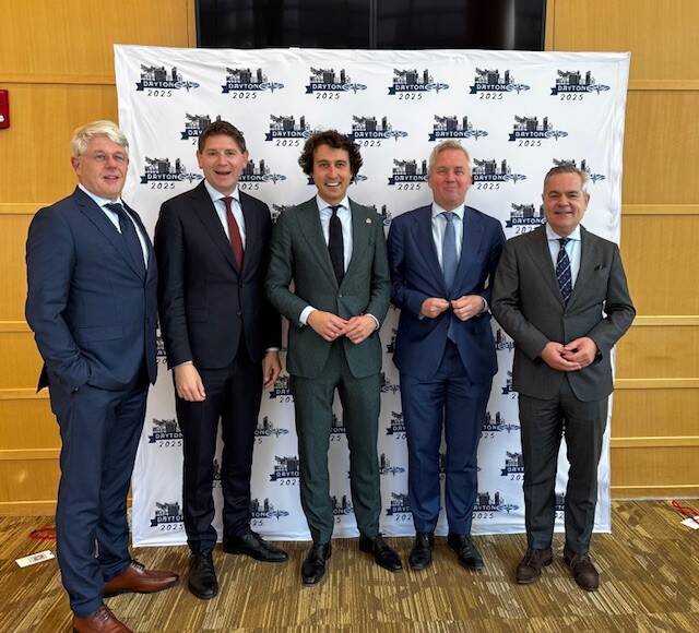 (Deel van) De Nederlandse delegatie