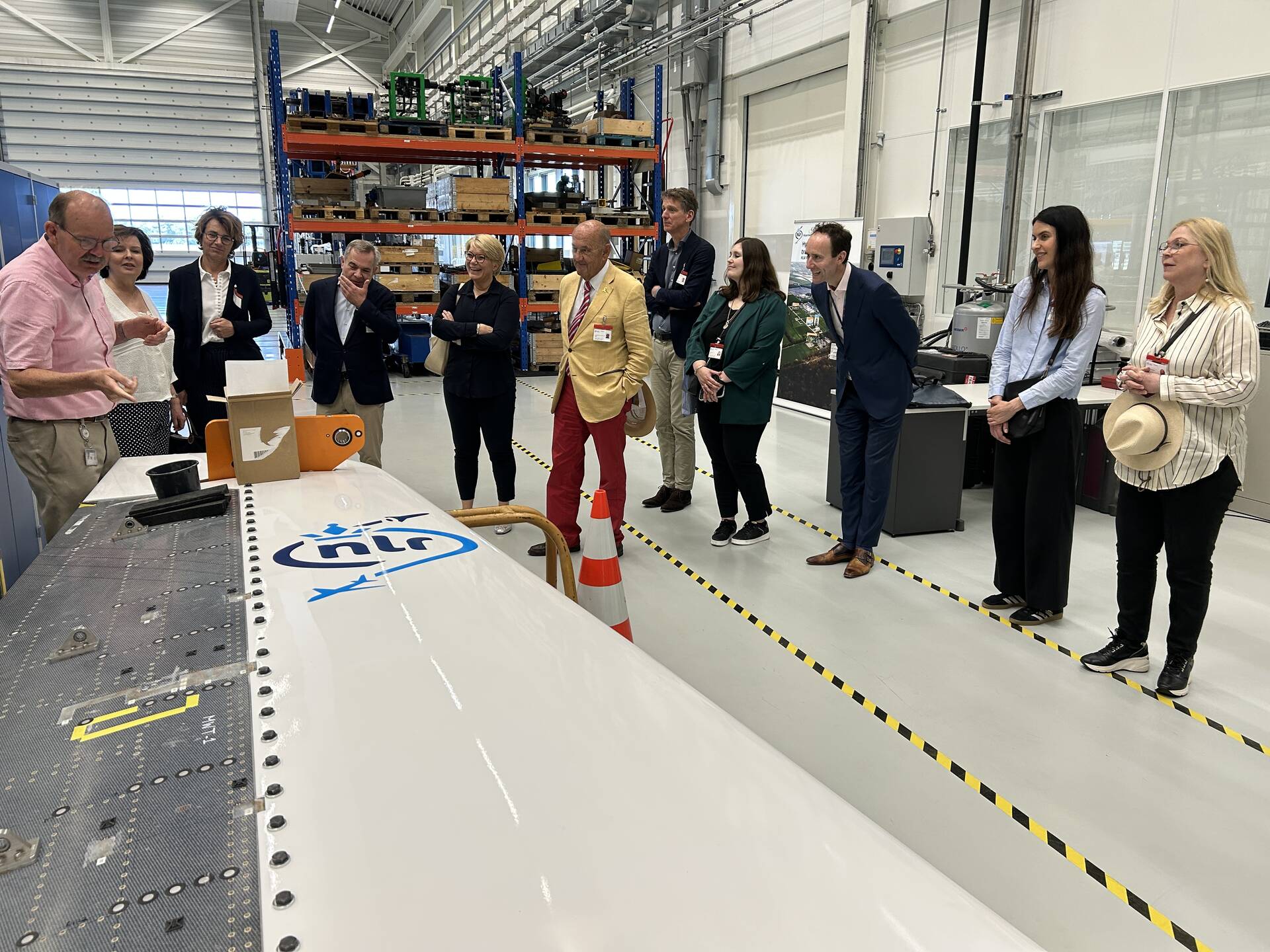 De senatoren kregen uitleg over een ‘flexibele’ vliegtuigvleugel