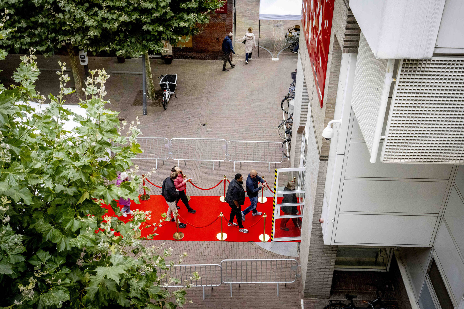 De rode loper lag uit