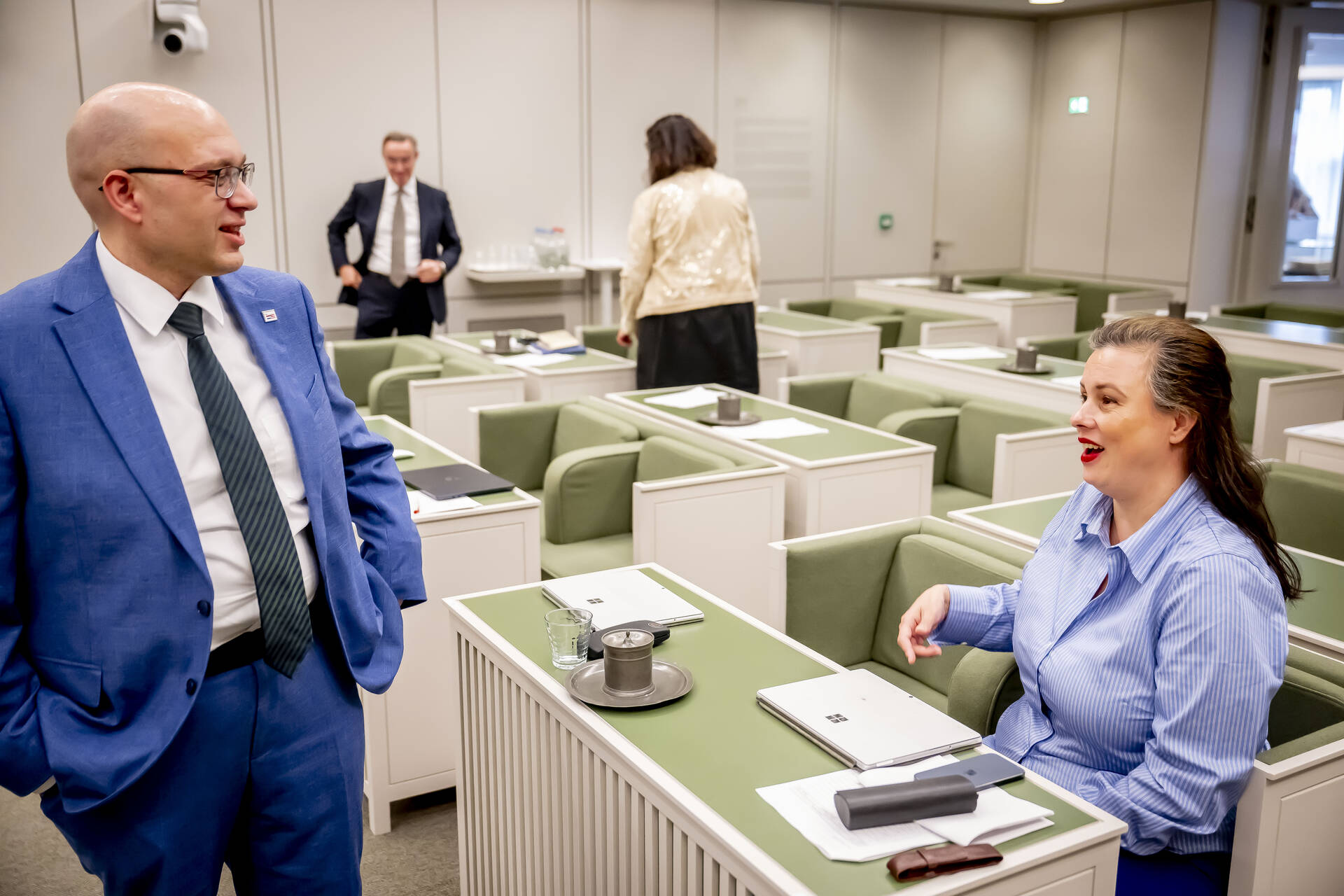 Senator Van Hattem (PVV) en senator Nanninga (JA21)