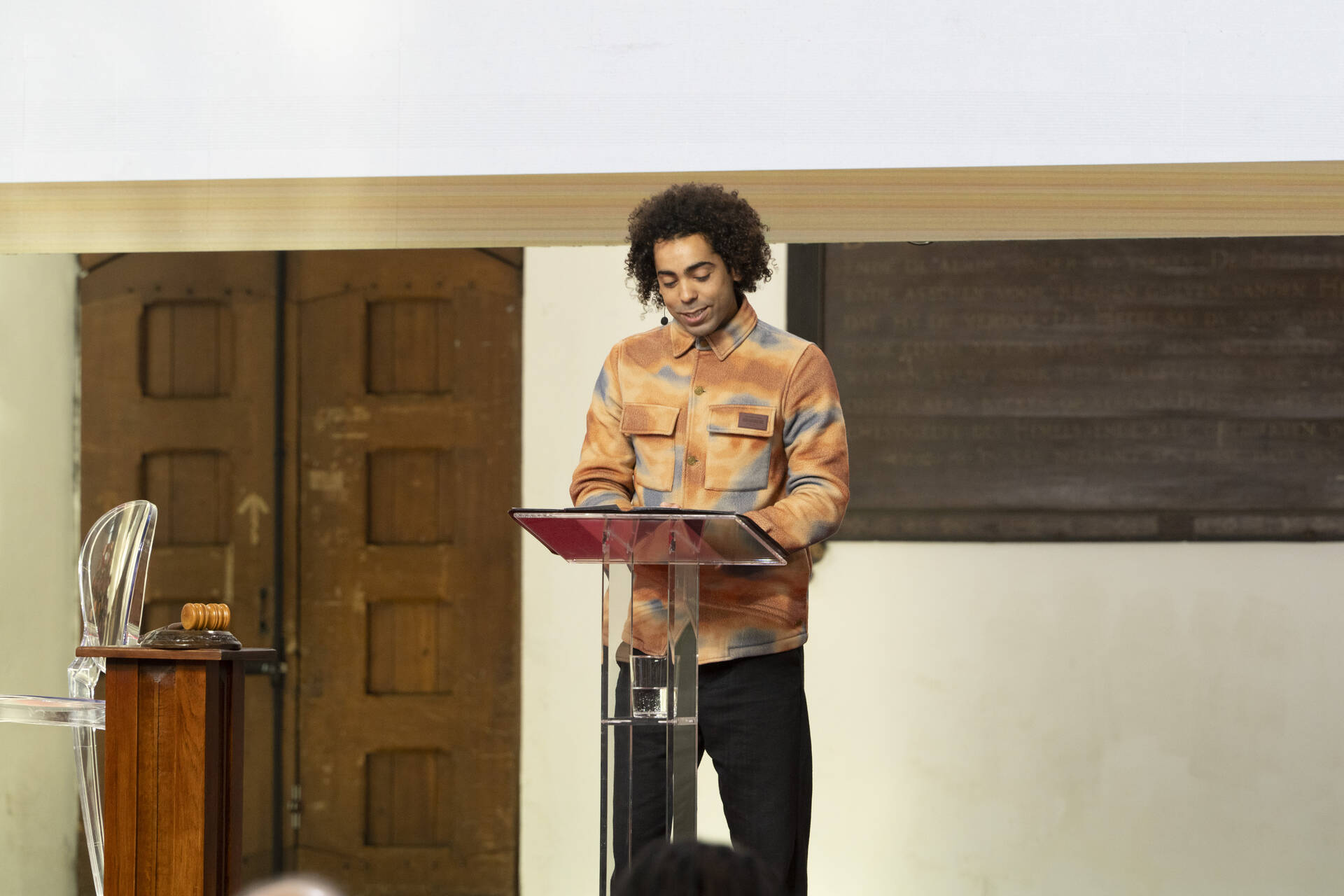 Dichter Hamming sprak in zijn spoken word-bijdrage over dromen 