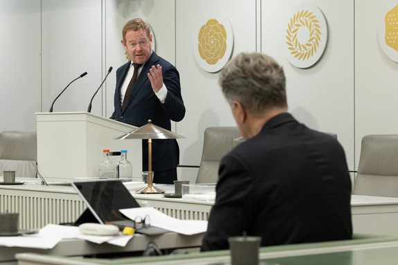 Minister Van Weel van Justitie en Veiligheid tijdens het debat op 22 september 2026