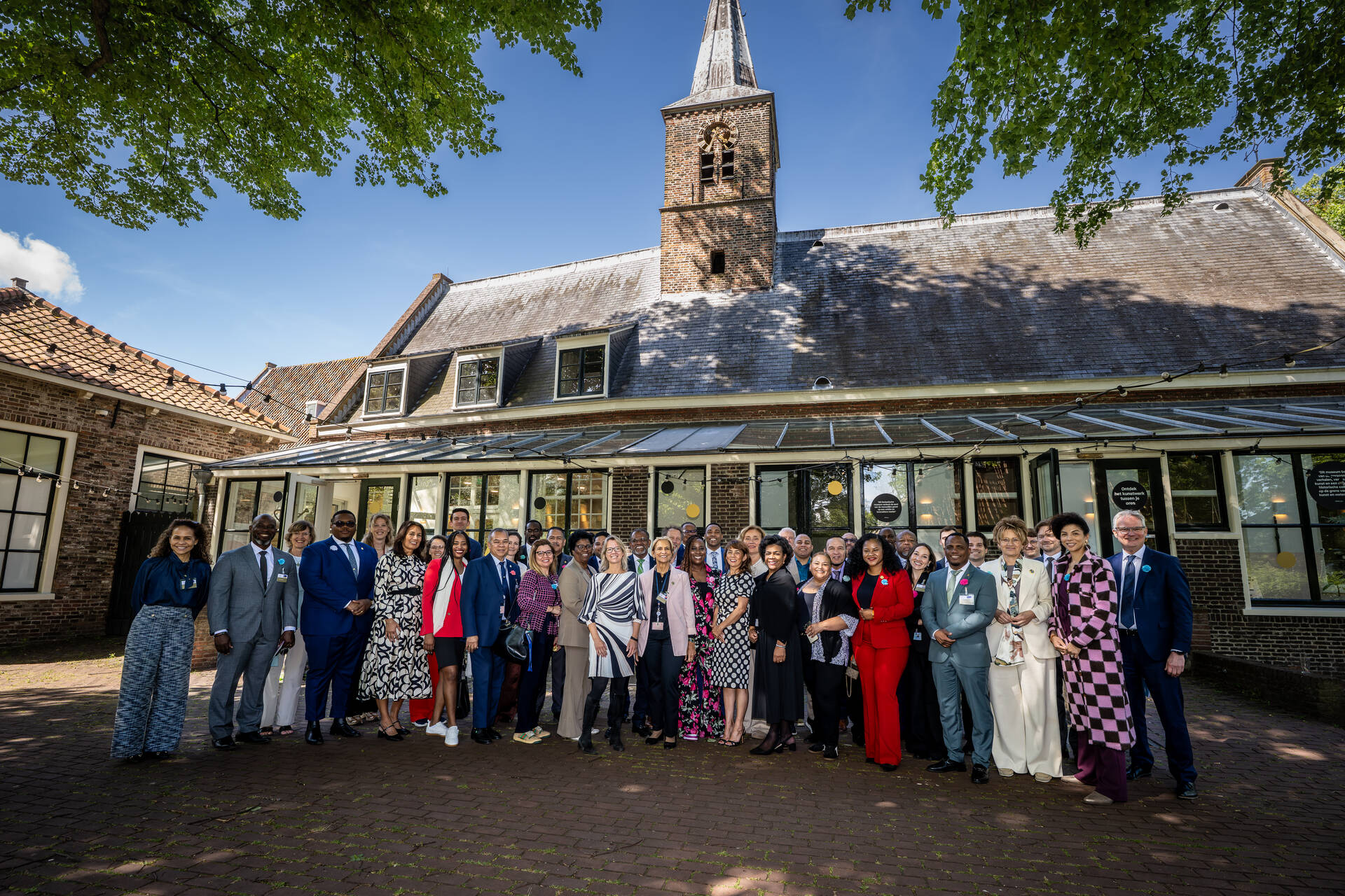De delegaties gingen op werkbezoek naar Zorgbalans en Museum van de Geest in Haarlem